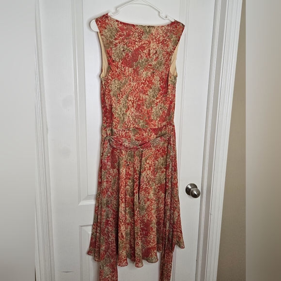 138. Lauren Ralph Lauren Cowl-Neck Floral Dress – Size 12 - Picture 12 of 12